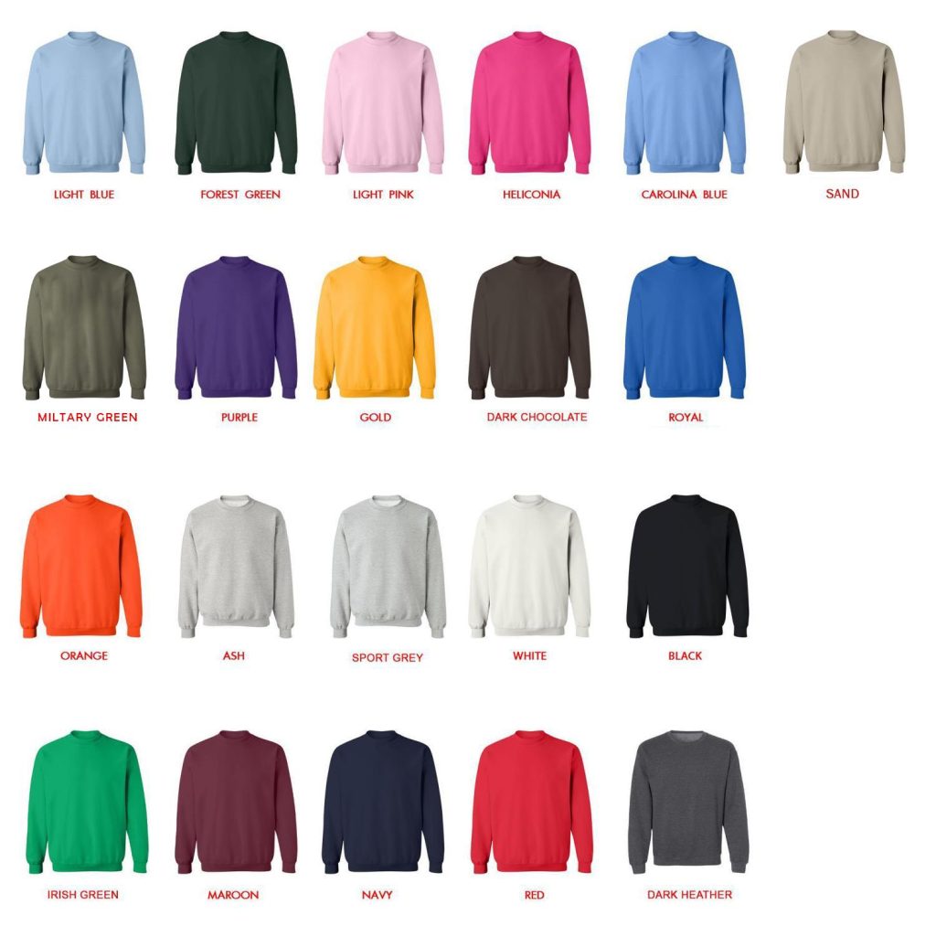 sweatshirt color chart - German Shepherd Gifts